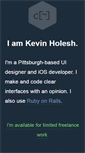 Mobile Screenshot of kevinholesh.com